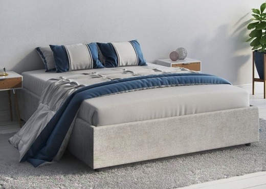 Кровать из текстиля и кожи КМ-305