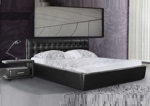 Кровать из экокожи КН-313