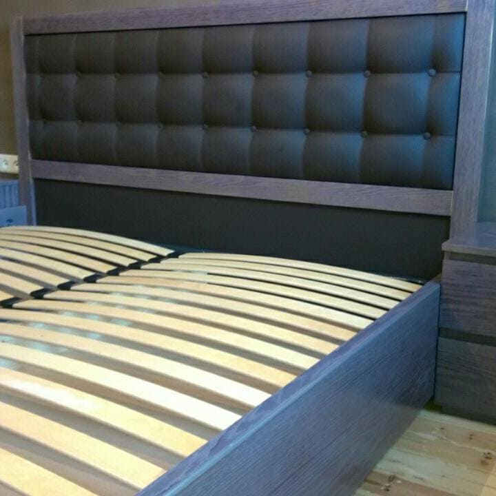 Кровать из экокожи КН-32