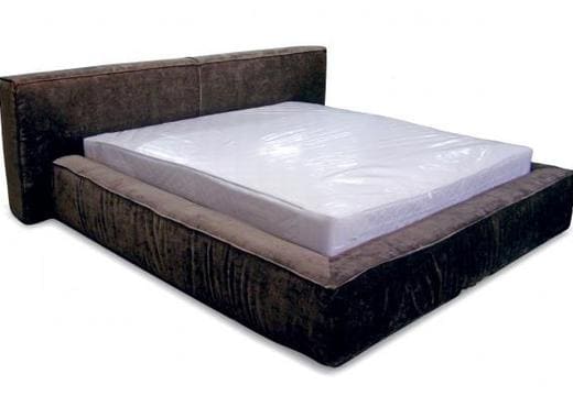 Кровать из текстиля и кожи КМ-8