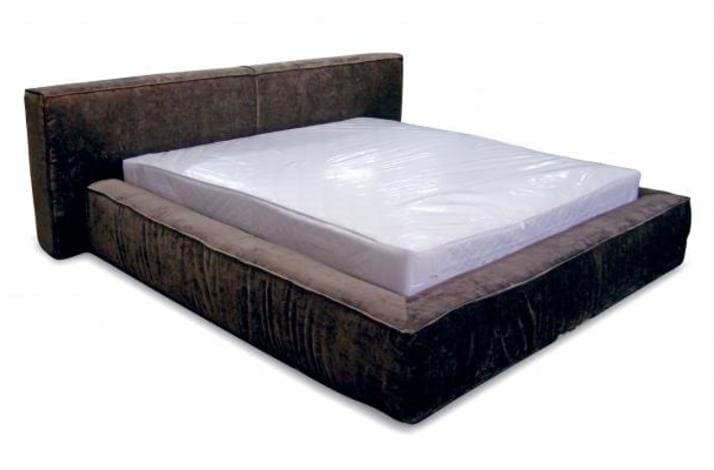 Кровать из текстиля и кожи КМ-8